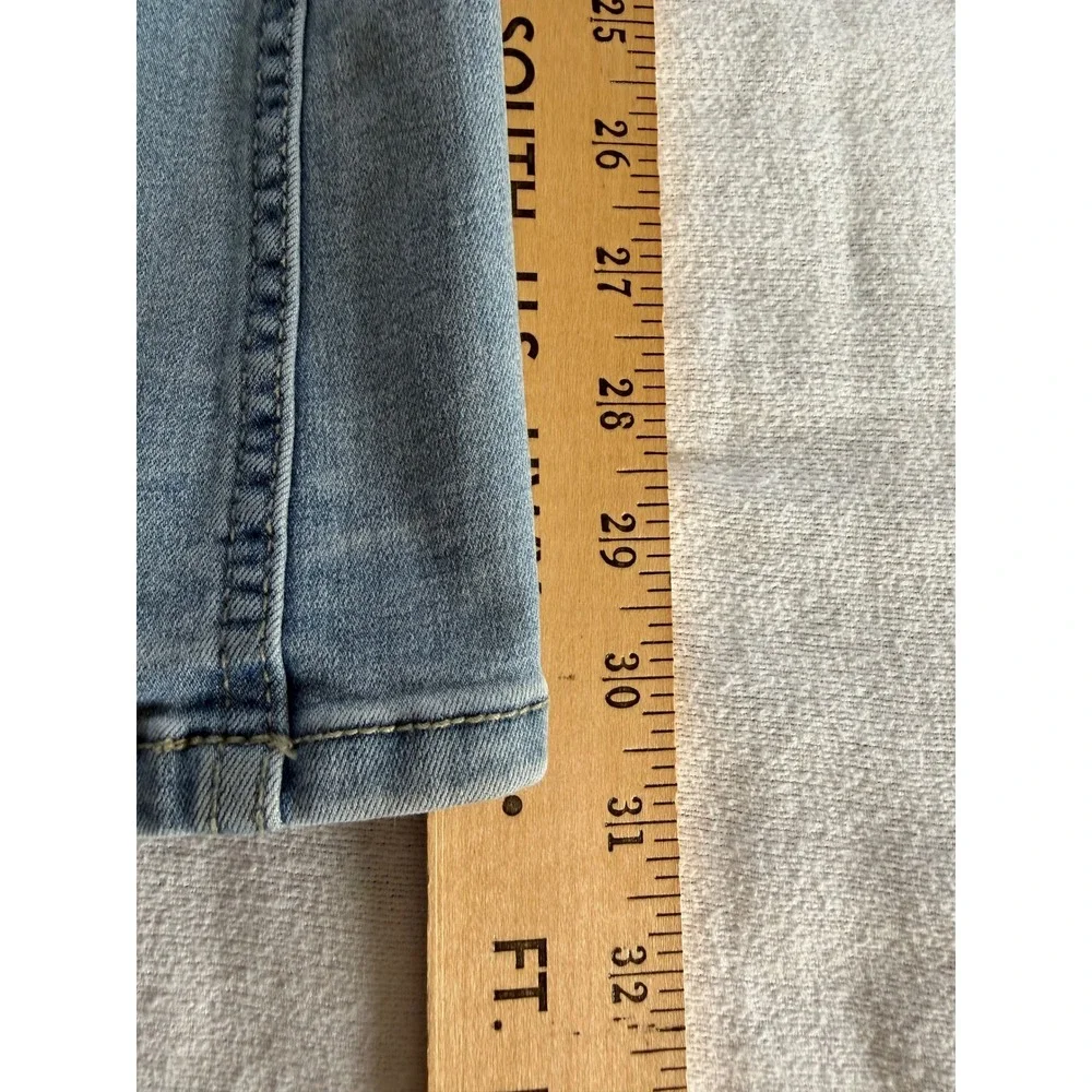 Free People Penny Pull-On Boho Y2K Flare Jeans Light Wash Blue Denim 29 Short